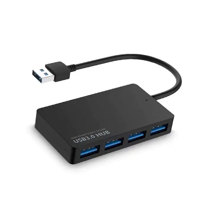 Hub USB 2.0 haute vitesse, adaptateur séparateur de câble de données à 4 ports, extenseur Plug And P