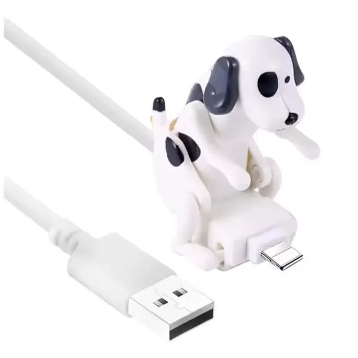 Câble de charge rapide pour téléphone portable Type-C en forme de chien amusant, jouet de décompress