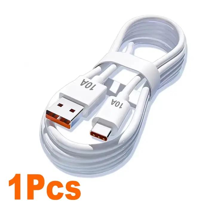 Câble USB vers Type C 10A, 120W, charge ultra rapide, pour Android, transfert de données à grande vi