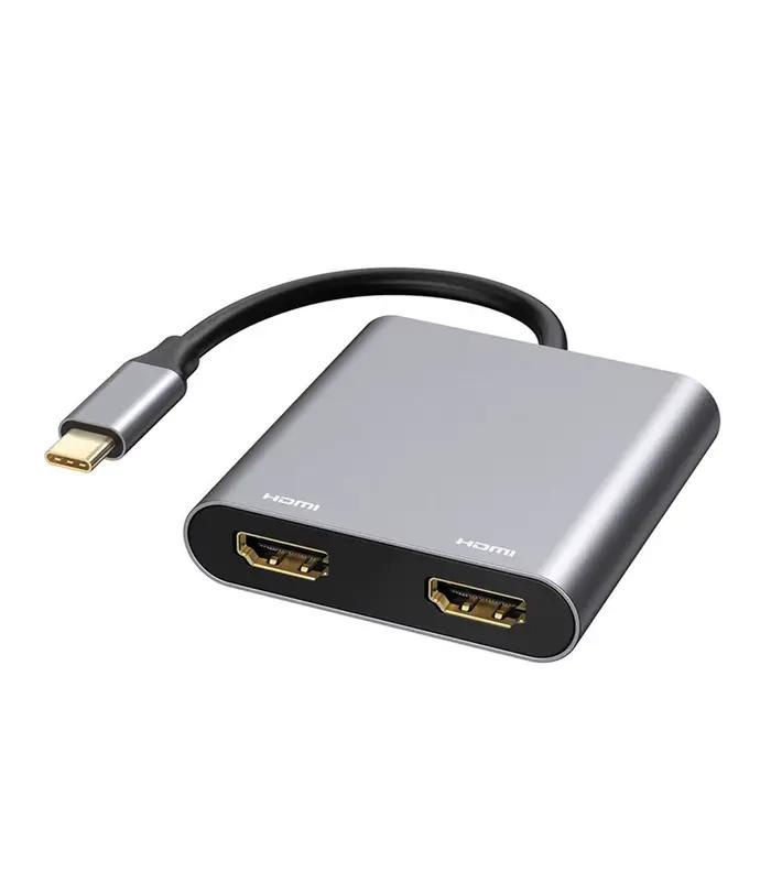 Adaptateur USB C vers double HDMI, convertisseur 4K @ 60hz Type C vers HDMI pour MacBook Pro Air 202