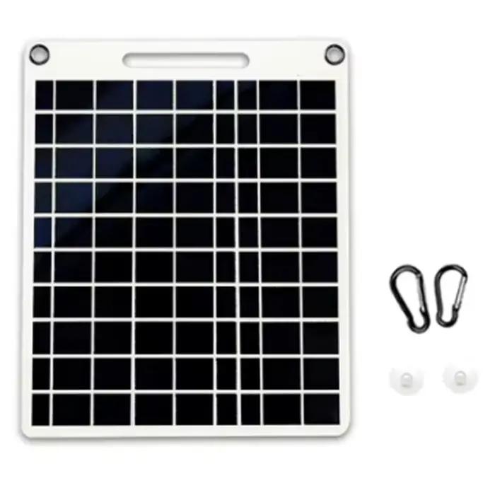 Chargeur solaire portable d'urgence avec double interface USB pour le camping en plein air, la recha