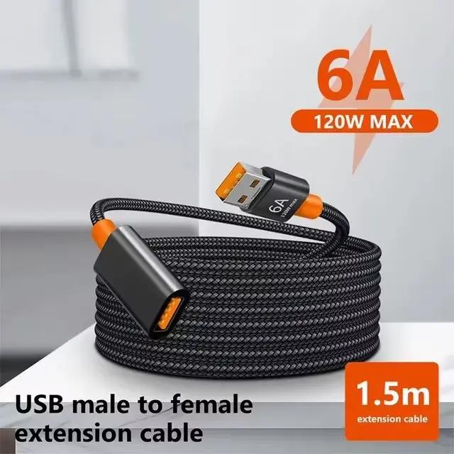 6A USB 3.0/2.0 câble d'extension USB pour ordinateur portable intelligent TV Xbox One SSD câble d'ex