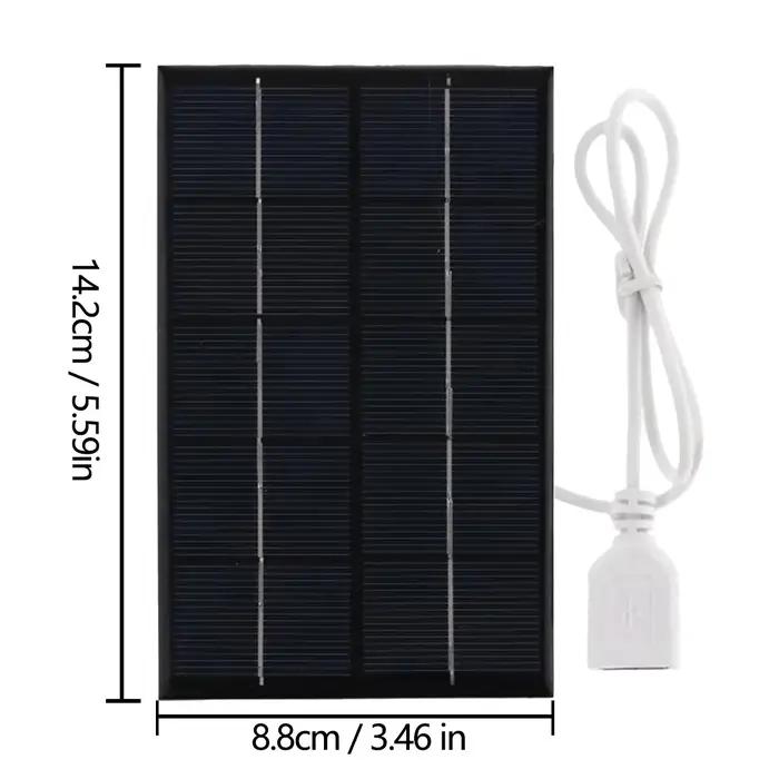 Chargeur solaire portable pour camping-car 5V à tension stable IP65, plaque solaire légère, batterie