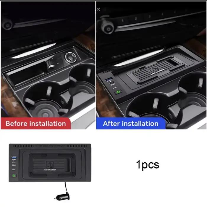 Chargeur sans fil de voiture 15W, pour BMW X5 F15 X6 F16 2014 2015 2016 2017 2018