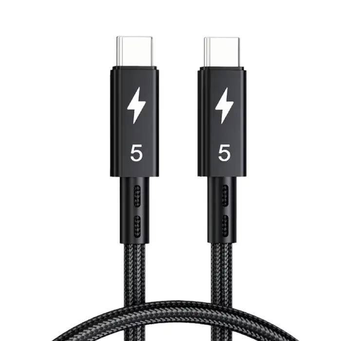Nouveau câble Thunderbolt 5 120 Gbps PD 240 W, câble de données à charge rapide, 8K60Hz Type C pour 