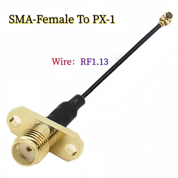 Câble RG137 / RG178 / RG316 / RF 1,13 mm SMA femelle à 2 trous avec adaptateur uFL/u.FL pour module 