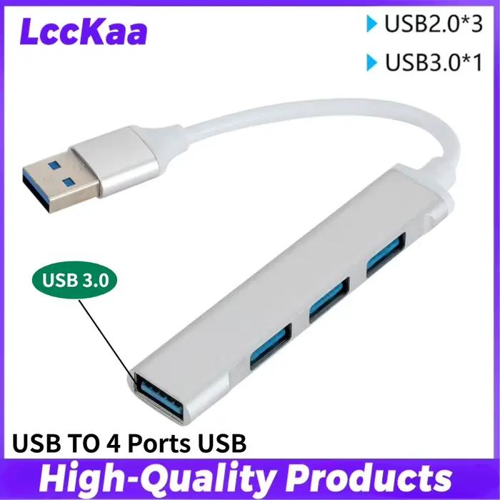 Mini Hub USB Type C pour téléphone portable, ordinateur, une traînée, quatre extenseurs, Transmissio