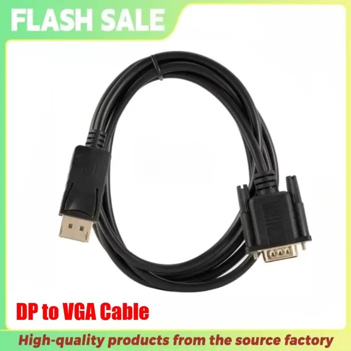 Câble DisplayPort vers VGA 1.8m, Port d'affichage 1080P vers adaptateur VGA, convertisseur DP vers V