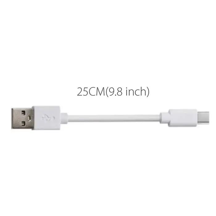 Câbles courts ligne 25cm pour chargeur d'alimentation USB multi-ports 10 pouces pour Iphone type-c c
