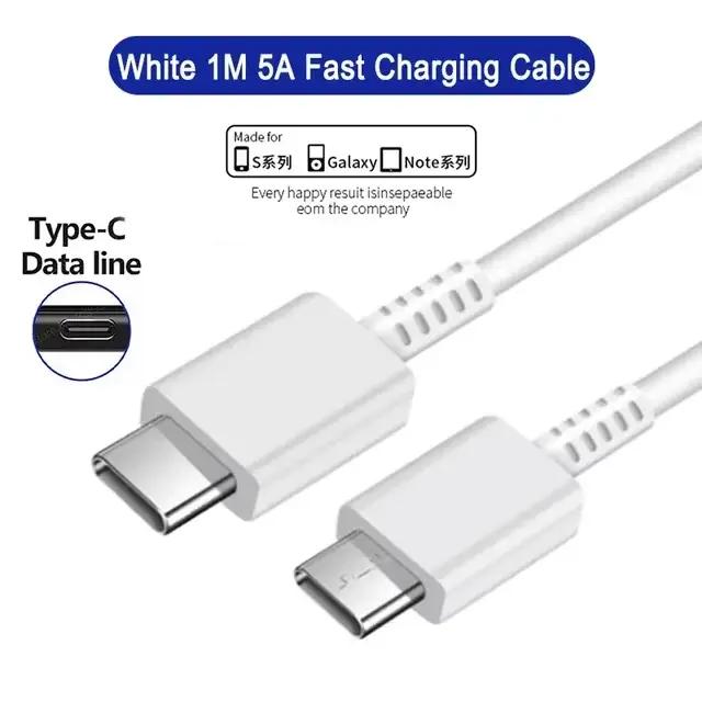 Samsung-Câble de charge super rapide d'origine, S22, S21, S20, FE, S23, S24, Ultra, 45W, A54, A53, A