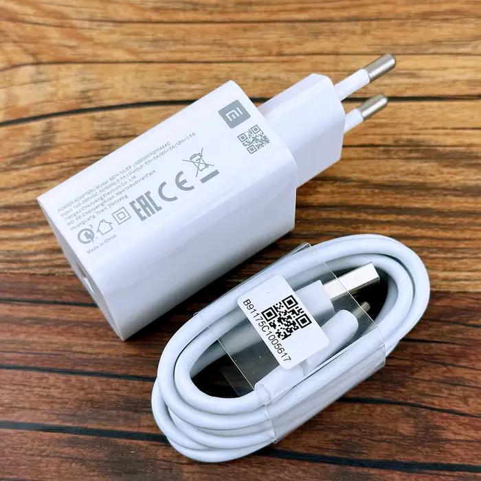 Xiaomi-Chargeur rapide 18W QC 3.0 EU d'origine, adaptateur pour Redmi 12 10C 13R 12R Note 8 Pro 9 9T