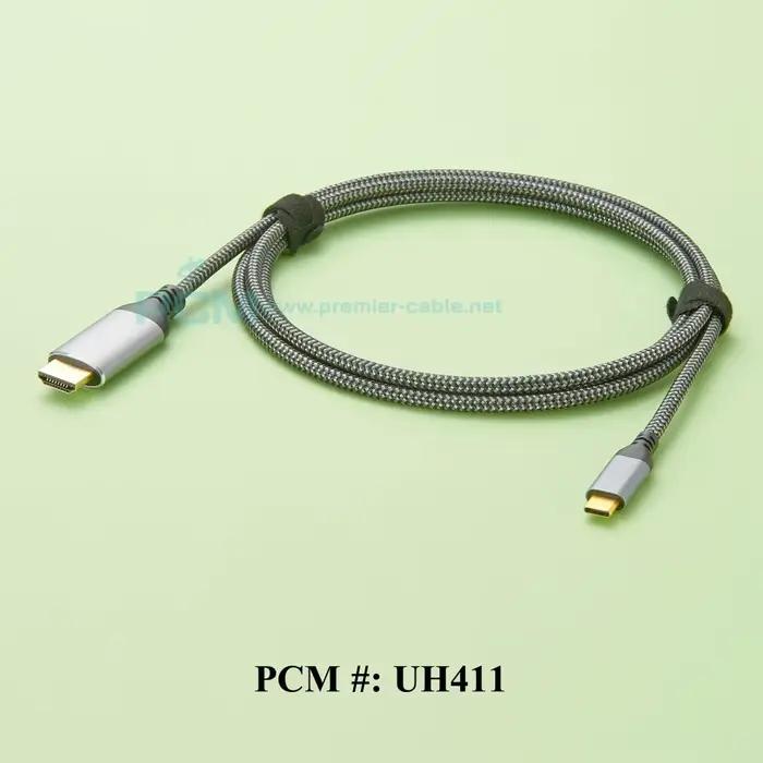 Câble USB C vers HDmi 2.1 8K @ 60Hz 4K @ 120Hz, convertisseur vidéo USB Type C vers HDmi 2.1, prise 