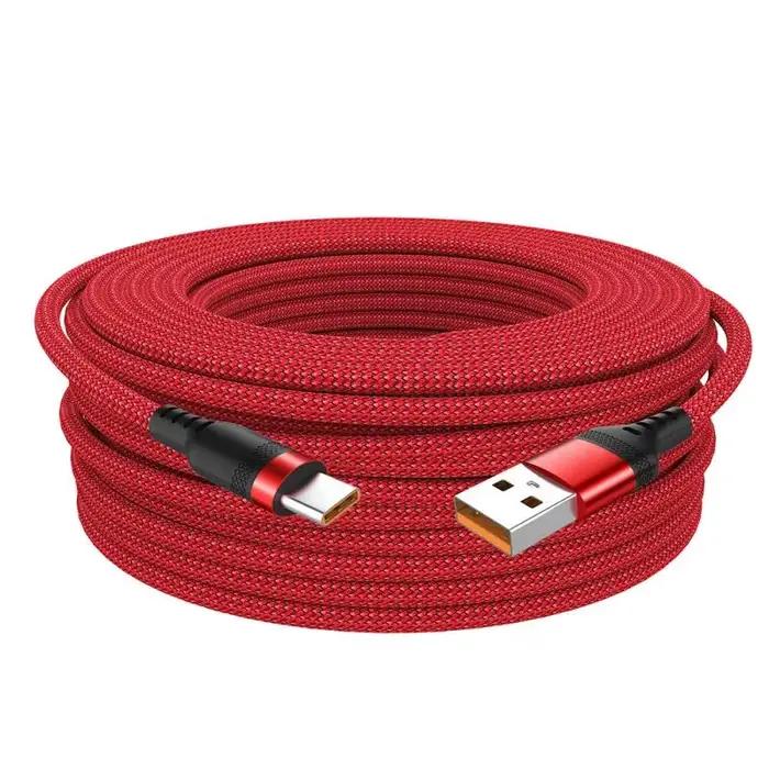 Câble étendu USB Type C, charge rapide, pour téléphone portable Samsung Xiaomi Huawei Realme OPPO An