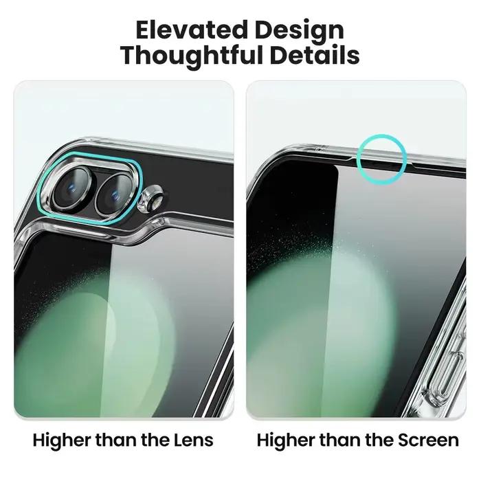 Toocki étui Transparent en TPU pour Samsung Galaxr Z Flip 5 4 3 5G protecteur de téléphone housse an