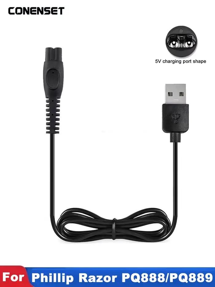 Chargeur USB pour rasoir Philips Norelco S5880/81 S7887/82 X5006/85 S7885/85 S7886/84 QP2724/90 QP28