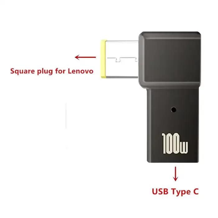 Adaptateur de charge rapide USB Type C 100W, connecteur universel USB C pour ordinateur portable, co