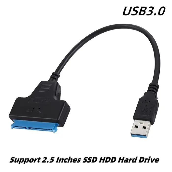 3.0 USB à SATA Câble Support 2.5/3.5 Pouces Externe HDD SSD Disque Dur Adaptateur Câble Ordinateur C