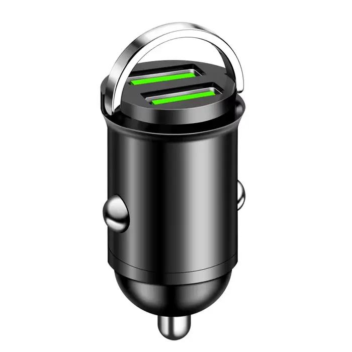 Mini chargeur de voiture 100W Type C double USB charge rapide pour iphone 15 pro max Samsung Huawei 