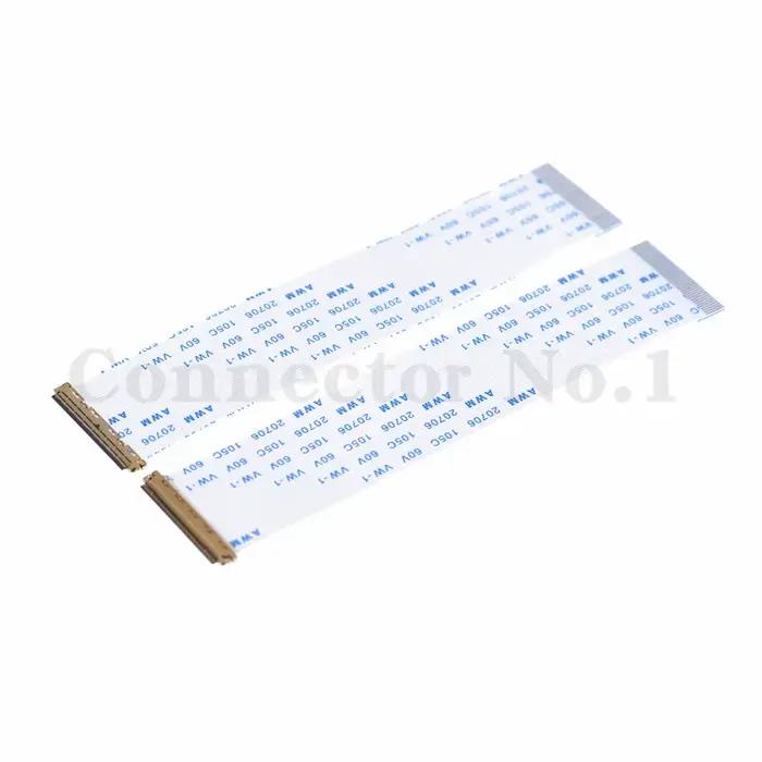 Câble d'écran EDP 0.5MM 30P/40 broches AWM 20706 câble ruban flexible FFC dans la même direction/opp