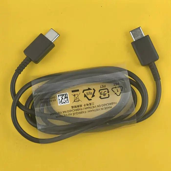 Câble USB C vers Type C d'origine 1M/2M/3M, chargeur rapide, câble de données pour Samsung Galaxy S2