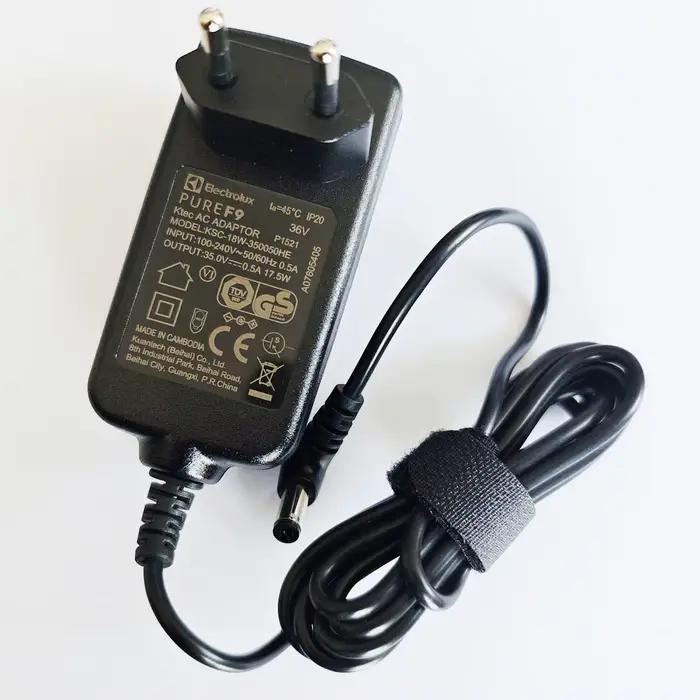 Chargeur adaptateur 35V 0,5a 500mA 36V pour aspirateur Electrolux PURE Q9 AEG FX9 PF91-6BWF F9 BedPr
