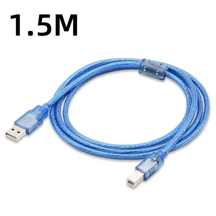 Câble USB 2.0 B 10M 15M avec puce, répéteur actif haute vitesse, cordon de données 1.5M 3M 5M, câble