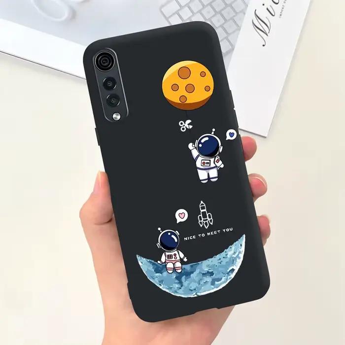 Pour LG velours étui LG velours 5G couverture LM-G910EMW LM-G900N antichoc pare-chocs mignon chat ca