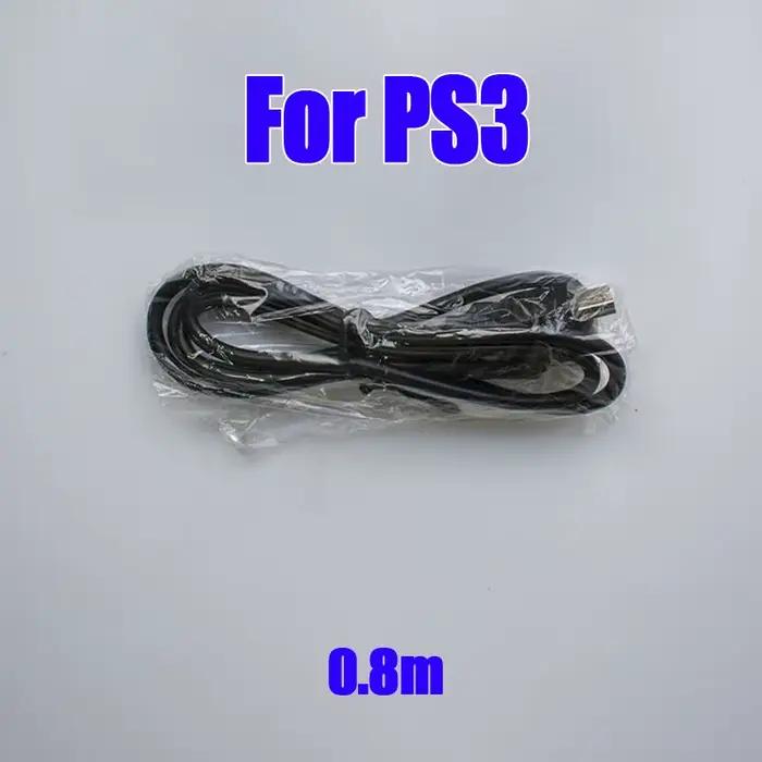 1PC 0.8m 1m 1.5m 1.8m 3m USB chargeur d'alimentation câble de chargement pour Playstation 3 pour PS3