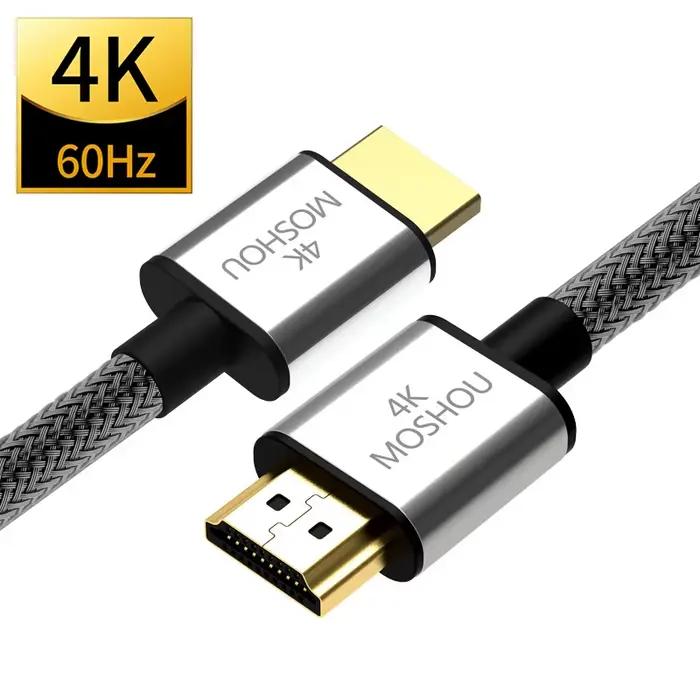 Câble HDMI 2.0b 2.0 4K @ 60Hz HDR ARC vidéo mâle à mâle pour amplificateur de projecteur Apple TV PS