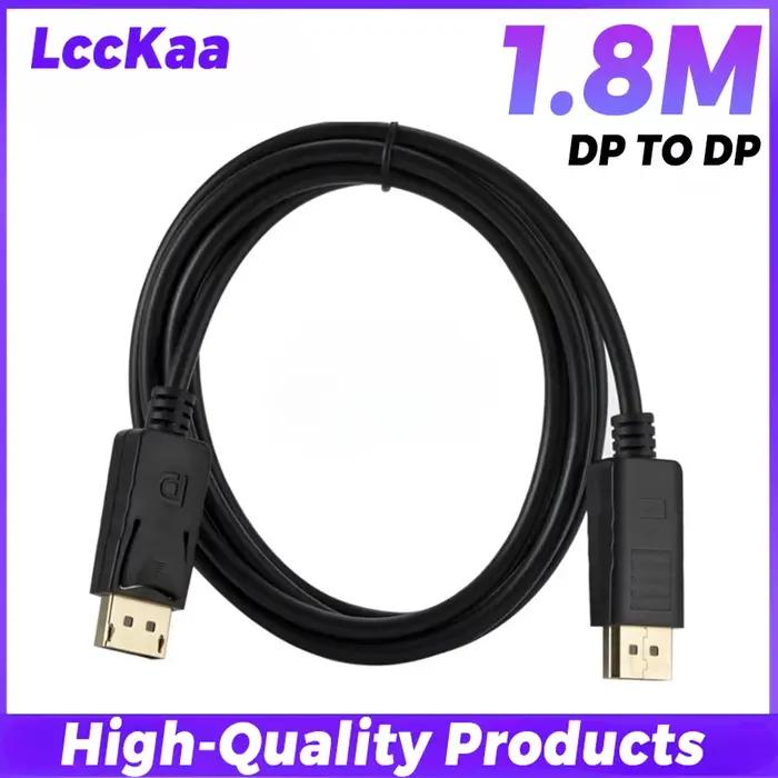 Câble DisplayPort de 1.8M, convertisseur DP vers DP, adaptateur de Port d'affichage à grande vitesse