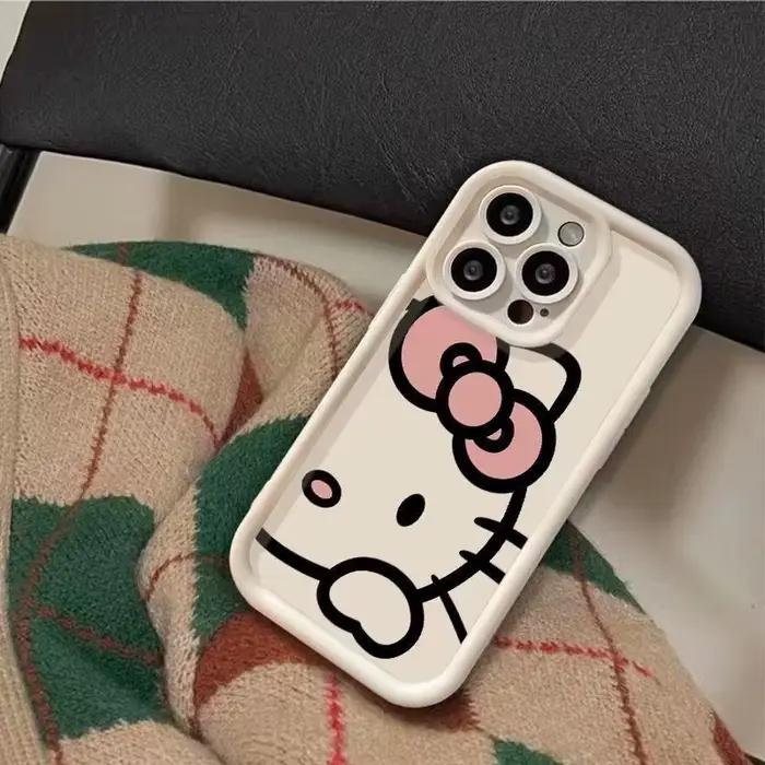 Sanrio Hello Kitty coque de téléphone pour IPhone 16 15 14 13 12 11 Pro Max Mini XR XS X 7 8 Plus co