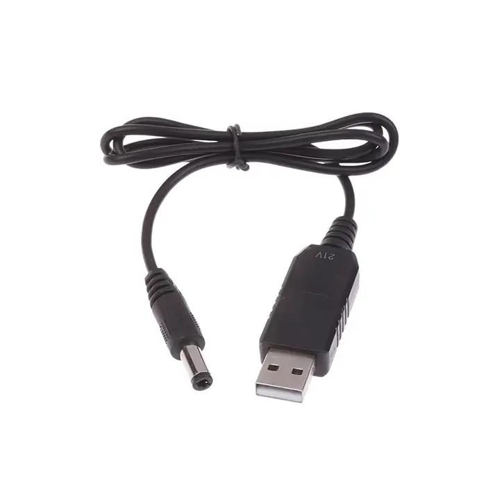 Câble de chargeur Boost 5V à 21V - Câble convertisseur USB vers DC pour batteries au lithium