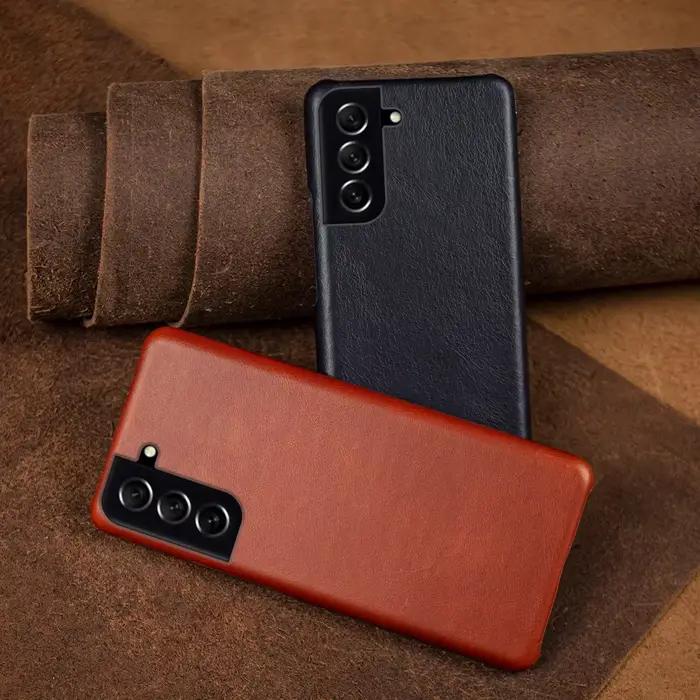 Étuis en cuir véritable faits à la main pour Samsung Galaxy S21 FE S20 S20FE 5G S20Plus, coque arriè