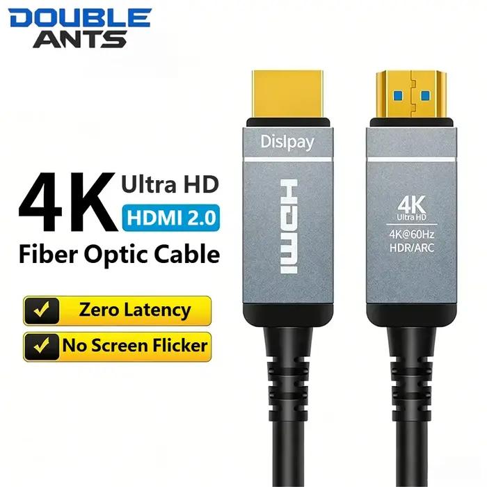 Câble HDMI 2.0 en fibre optique 4K 4K@60Hz 2K@240Hz 18Gbps HDR AOC pour PS3/PS4 PC TV Projecteur Mon
