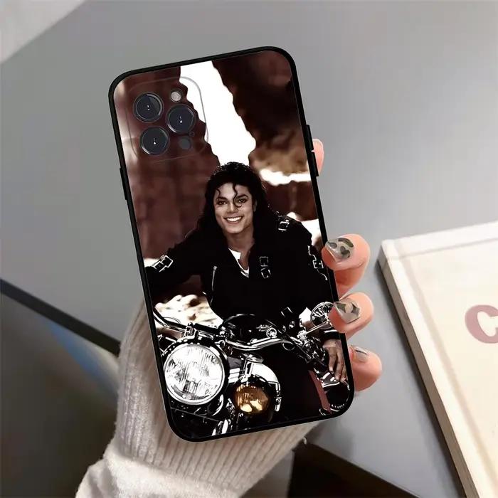 Coque de téléphone en Silicone souple, chanteur Pop m-michael j-jackkson des années 80, pour iphone 