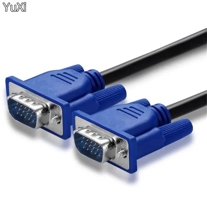 Câble VGA 3 5 mâle vers mâle, haute définition, pour ordinateur, budgétaire, moniteur, vidéo, donnée