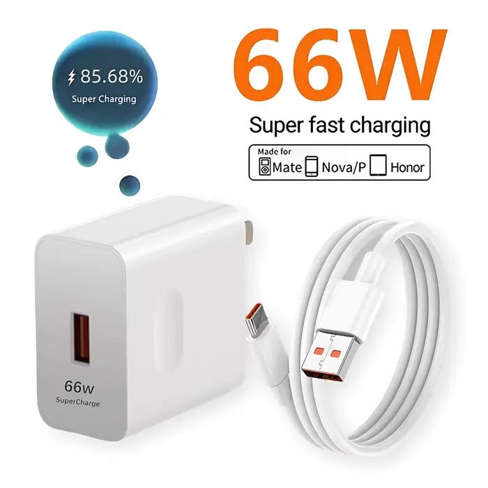 Chargeur Super rapide 6A 66W, pour Huawei Mate 40 50 60 Nova 11 12 13 Pro HONOR 300 Lite X8c Magic 5
