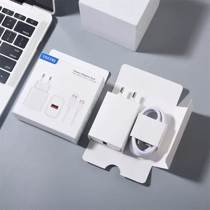 Tecno Spark 30 20 10 Pro 5G 33W chargeur ue adaptateur d'alimentation de charge rapide câble USB C p