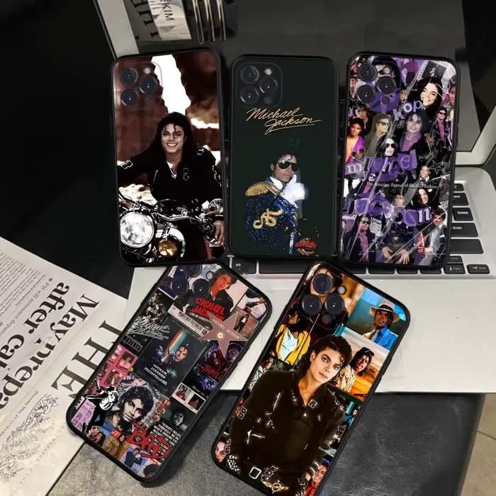 Coque de téléphone en Silicone souple, chanteur Pop m-michael j-jackkson des années 80, pour iphone 
