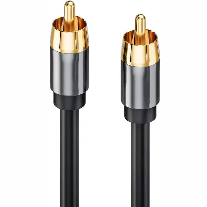 Câble Audio Coaxial numérique RCA vers RCA, connecteur stéréo mâle pour amplificateur TV DVD, caisso