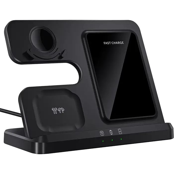 Support de chargeur sans fil pour Samsung, station de charge rapide 3 en 1 pour Samsung Galaxy S25/S