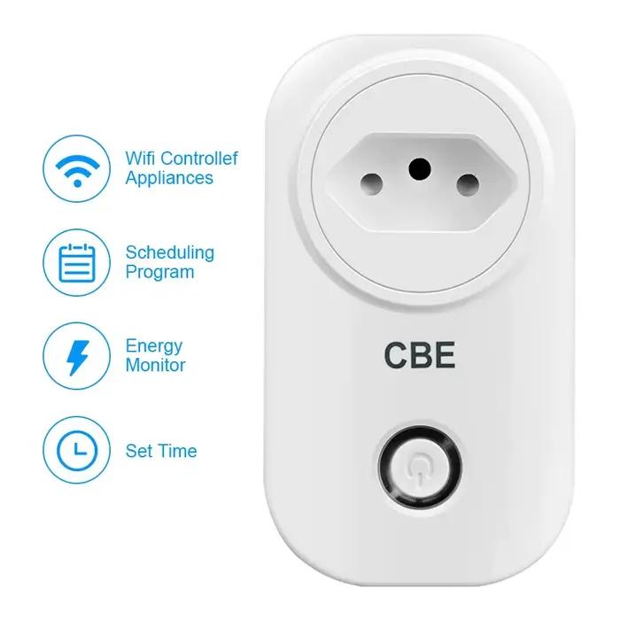 Multiprise intelligente WiFi avec 4 prises et 4 ports USB, compatible avec Alexa, Google Home, Smart