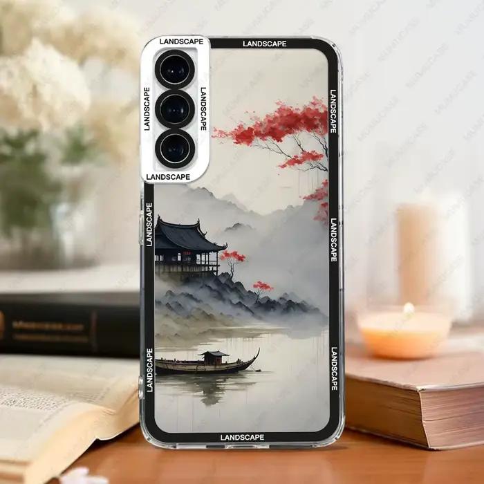 Coque souple pour Samsung Galaxy S25 S24 S20 S21 FE S22 S23 Ultra A52 A53 A73 A54 A14, peinture de p
