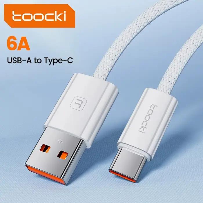 Toocki-Câble SnapUSB de Type C 66W, Charge Rapide, Transfert de Données, pour Huawei P40 P30 iPhone 