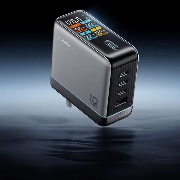 CUKTECH 10 GaN Super Chargeur Ultra AD 1204U Chargeur USB-C Charge rapide Écran tactile Contrôle de 