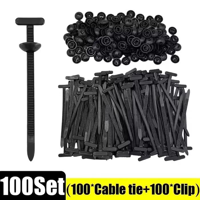 Attaches de câble en Nylon autobloquantes, 500 pièces, attaches robustes pour intérieur et extérieur