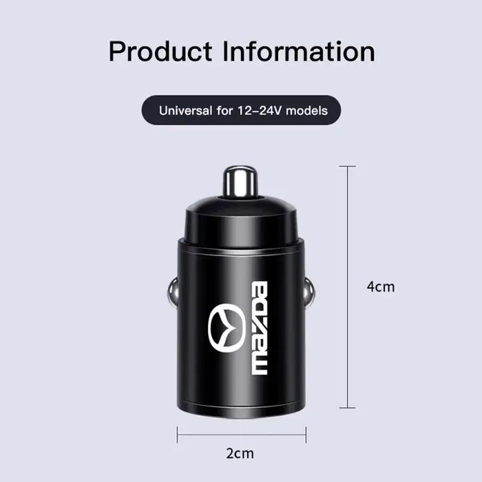 Chargeur de voiture 100W USB type-c, charge rapide, allume-cigare pour Mazda 3 6 CX5 2 CX3 CX9 MX5 R