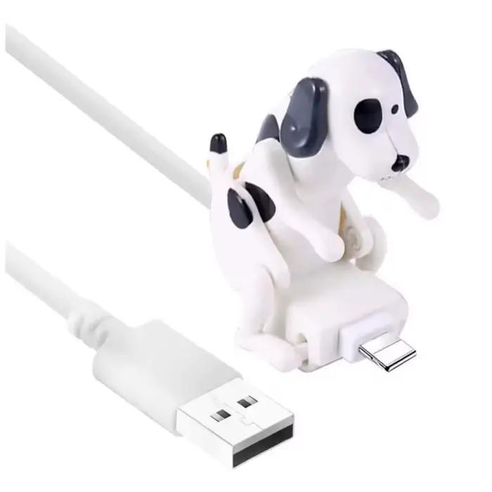 Câble de charge Type-C Kawaii Cartoon, chien sportif mignon, cadeau créatif, charge rapide 3A, synch