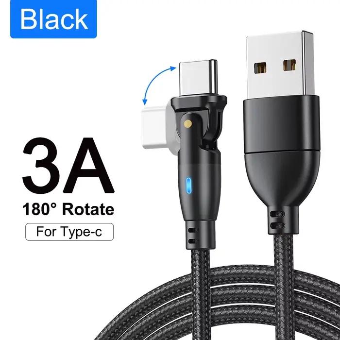 AUFU 100W USB C câble 5A PD chargeur de charge rapide cordon pour Macbook iPad Samsung Xiaomi 180 ro