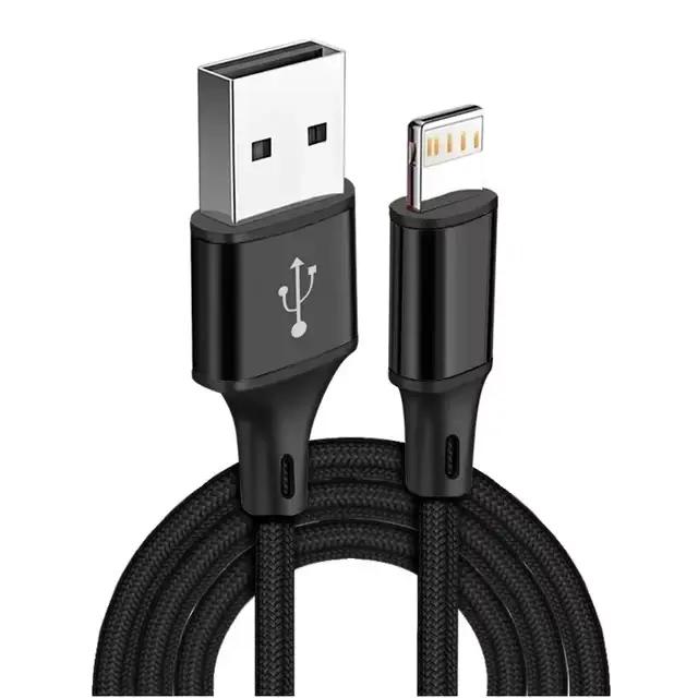 Câble de chargeur de données USB 1m 2m 3m, pour iPhone X XR XS 11 12 13 Pro Max 6 6S 7 8 14 Plus SE,